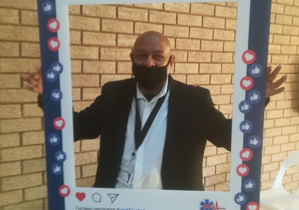 A excellent and vibrant start to Saaberie Chishty vaccination initiative with our Beloved Cllr Imraan Moosa